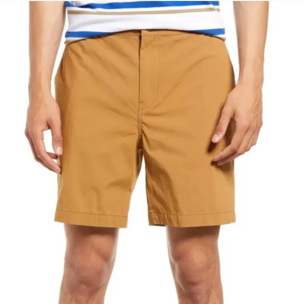 Treasure & Bond Men’s Shorts Slim Fit in Tan Size Large